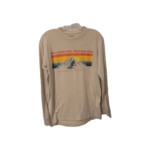 Chemistry Telluride Colorado Skiing Long Sleeve Graphic Knit‎ T Shirt Small
